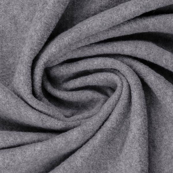 Merino Wollfleece Grau meliert  by Swafing